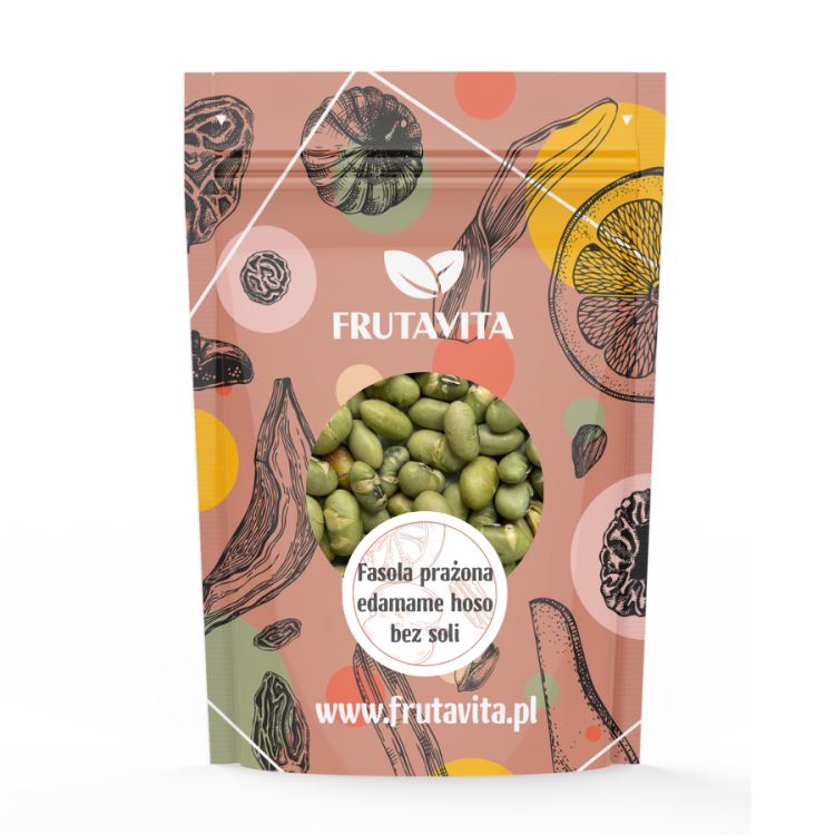 Fasola prażona edamame hoso - bez soli frutavita