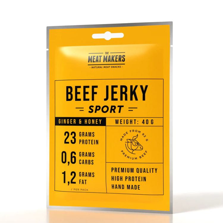 Suszona wołowina - sport beef jerky ginger &amp; honey 40 g