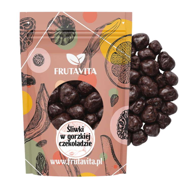 Śliwki w gorzkiej czekoladzie opakowanie 250g.png
