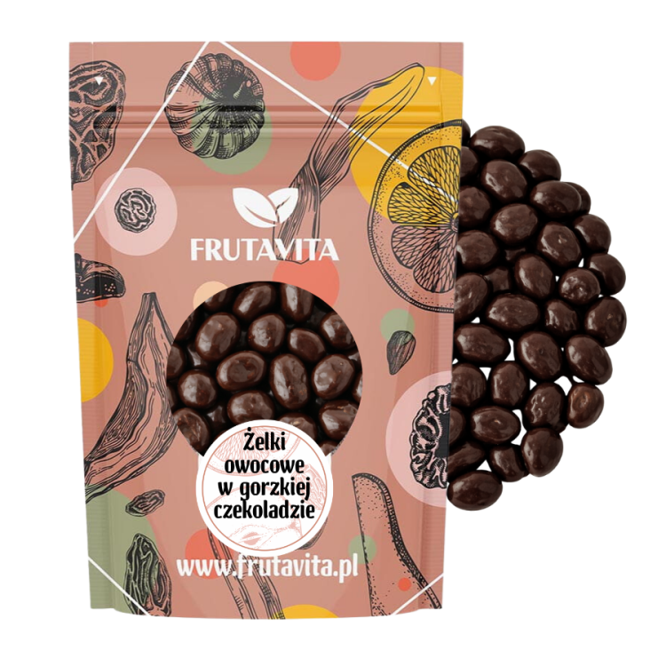 Żelki owocowe w gorzkiej czekoladzie 250g.png