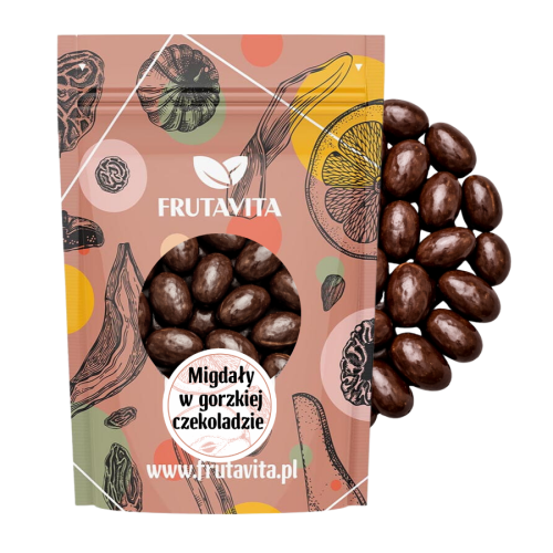 Migdały w gorzkiej czekoladzie chrupiąca przekąska.png