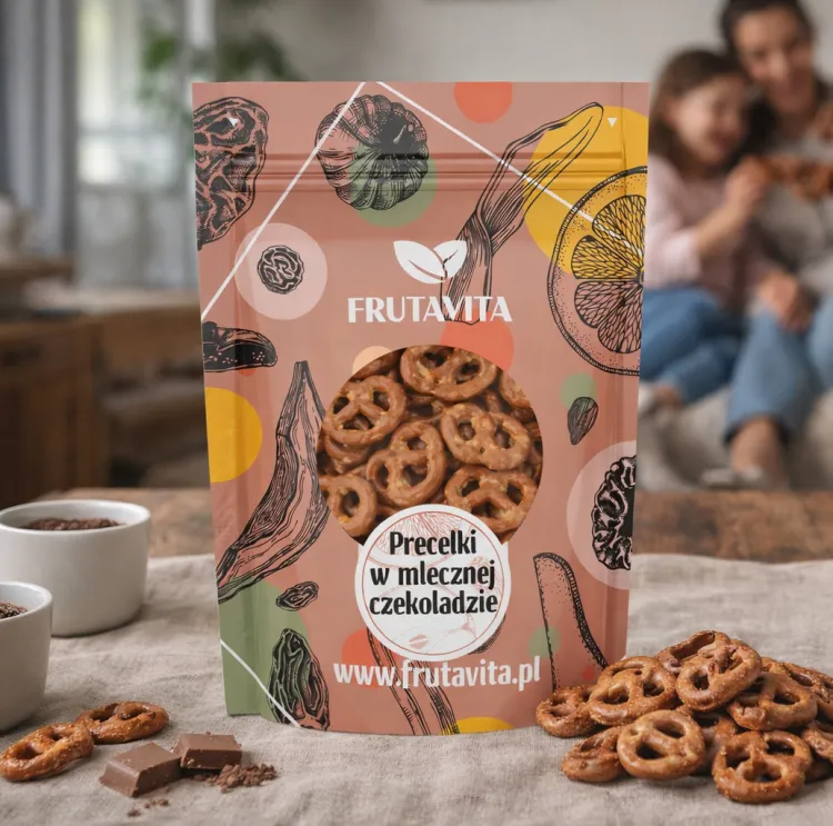 Precelki w mlecznej czekoladzie chrupiąca czekoladowa przekąska.webp