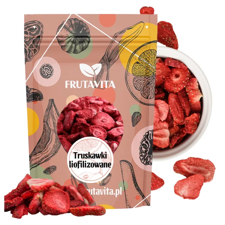 Truskawki liofiliozowane plastry frutavita