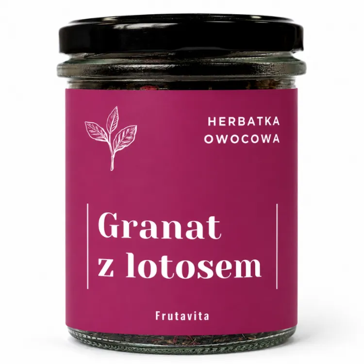 granat z lotosem
