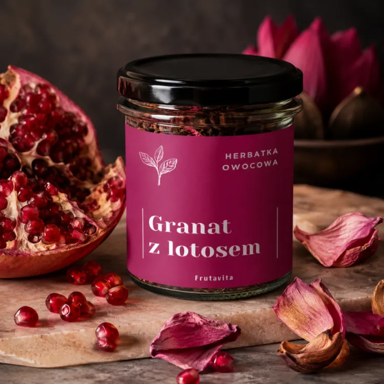 granat z lotosem